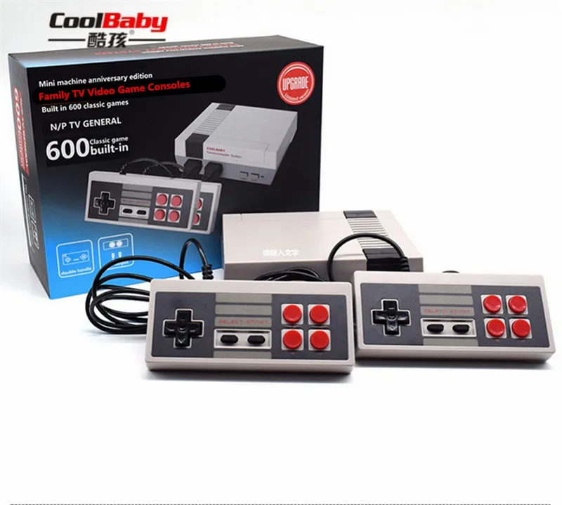 Coolbaby RS-38 мини PAL и NTSC ТВ портативная игровая консольная видеоигра консоль с 600 различными встроенными играми Новинка