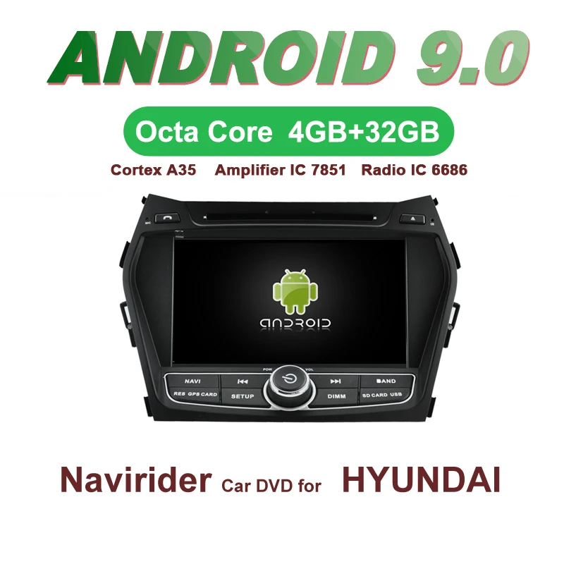Android 9.0 octa core 4GB RAM car dvd play for Hyundai ix45 2013 Santa Fe 2013 GPS navigation wifi 3g dvr radio BT tape recorder Android 9.0 octa core 4GB RAM car dvd play for Hyundai ix45 2013 Santa Fe 2013 GPS navigation wifi 3g dvr radio BT tape recorder