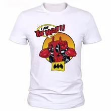 2016 Men Funny Superhero Printed T-shirts New Design Canada Deadpool T Shirt Brand Casual Style Short Sleeve Tshirts