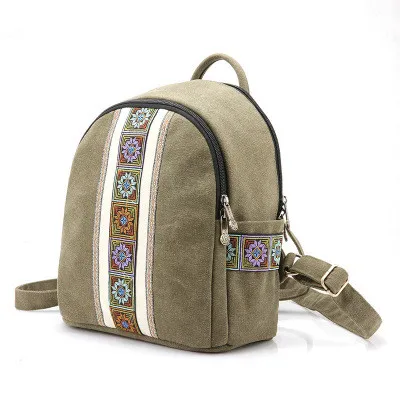 

Fashion National Embroidery Small Shopping Backpacks!Nice Floral Embroideried Lady backrack Hot Multi-use Vintage Cute backpacks