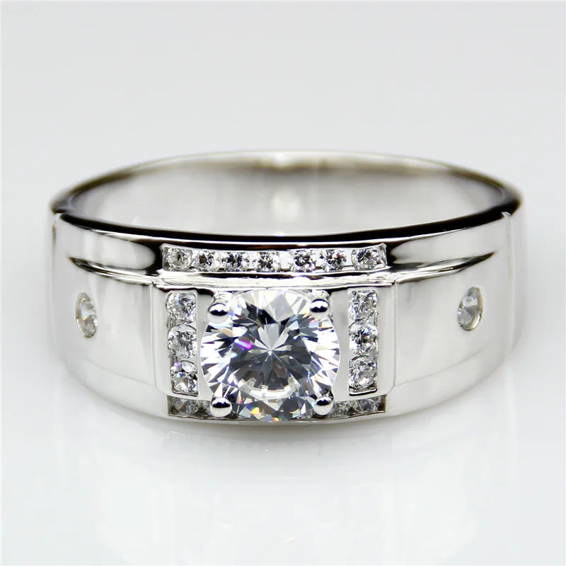 Lasamero Men S Diamond Wedding Band 1 5ct Moissanites Lab Grown Lasamero Men S Diamond Wedding Band 1 5ct Moissanites Lab Grown Ring 9k White Gold For In Rings From Jewelry Accessories On