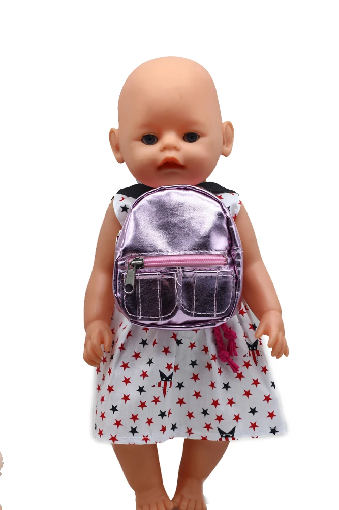 1 шт. 18 дюймов девочка кукла сумка игрушка для 43 см Детские Девочки куклы Образование игрушка как Девочка Рождественский подарок рюкзак