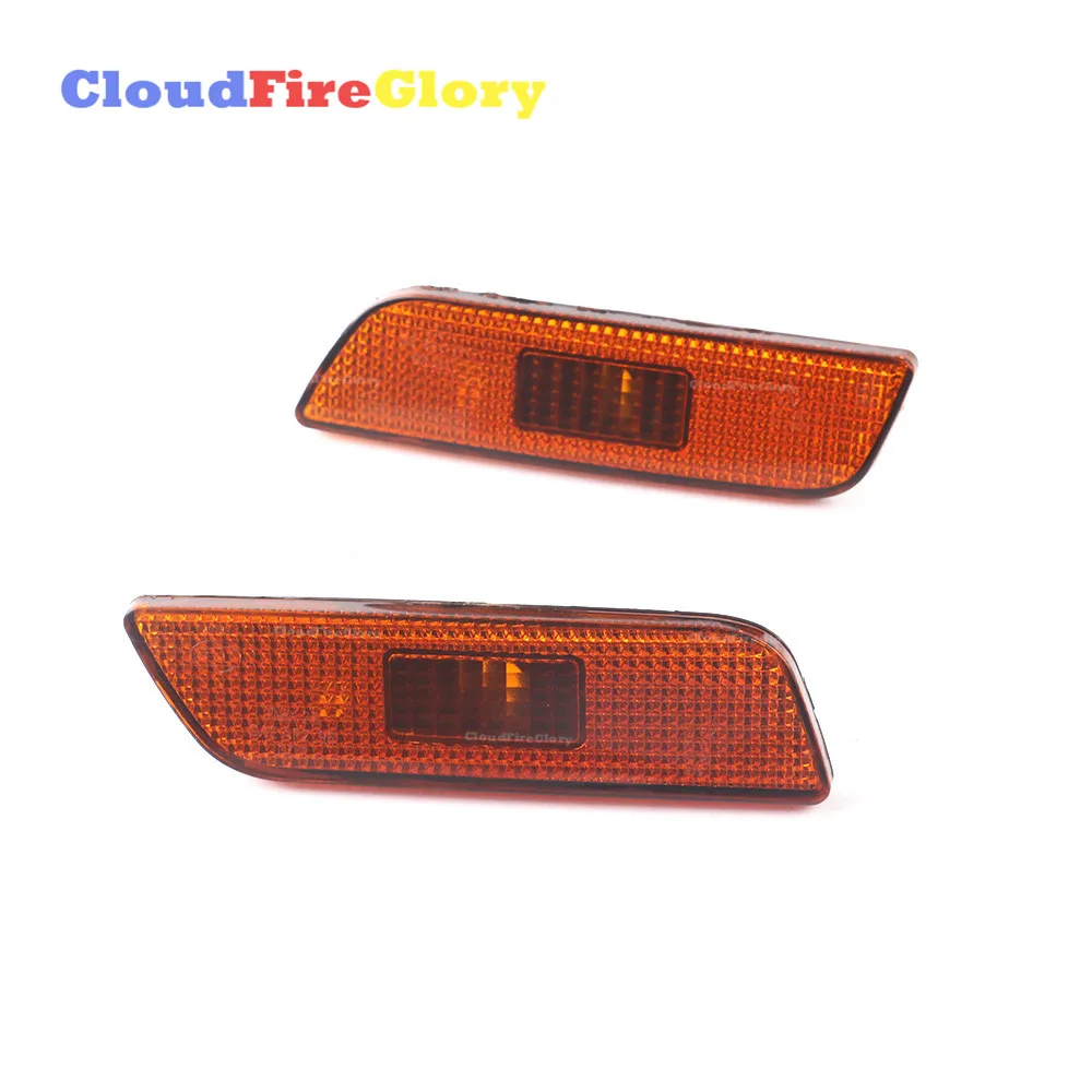 

For Volvo S80 2002-2006 Pair Front Left Right Side Marker Turn Signal Indicator Lamp Light Lens Housing 30744360 30744361