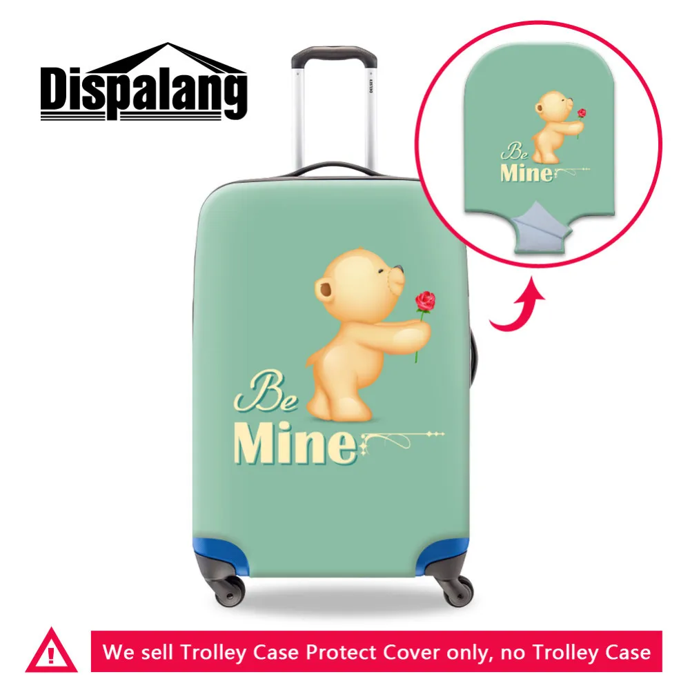 -Valentine's Day Luggage Protective Cover (1) Travel Luggage Protective Dust Cover to 18202224262830 Inch Suitcase Waterproof Unique Flower Suitcase Cover