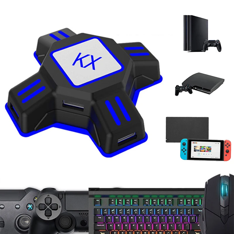 Для переключателя/Xbox/PS4/PS3 геймпад преобразования клавиатуры переходник для мыши геймпад контроллер видеоигры клавиатура переходник для мыши