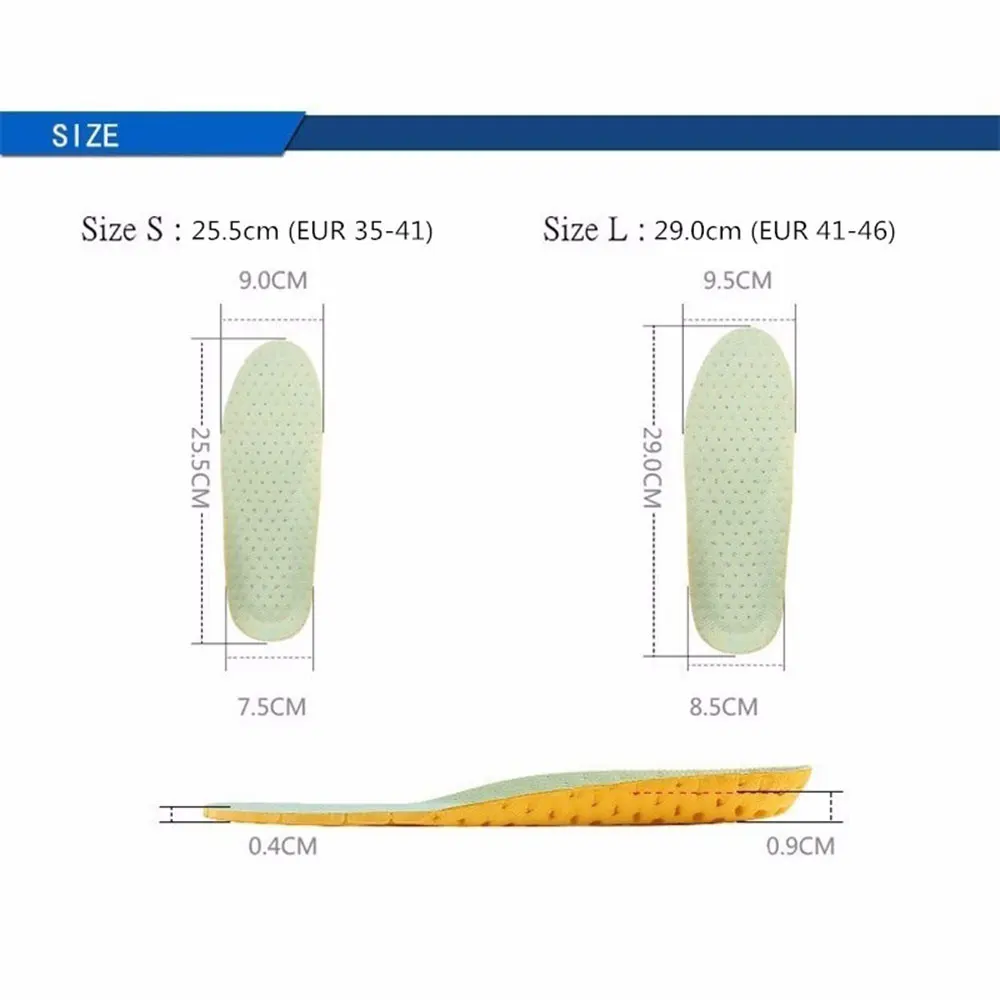 1 пара Insole стелька поддерживает Удобные стельки стелька-супинатор амортизация обуви вставки силикагель стелька