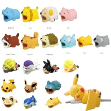 super hero dragon ball Cable Bite Animal Cable Protect for IPhone android Toy Eevee Luffy Sauron gags Practical joke for Adults nipple ball practical joke
