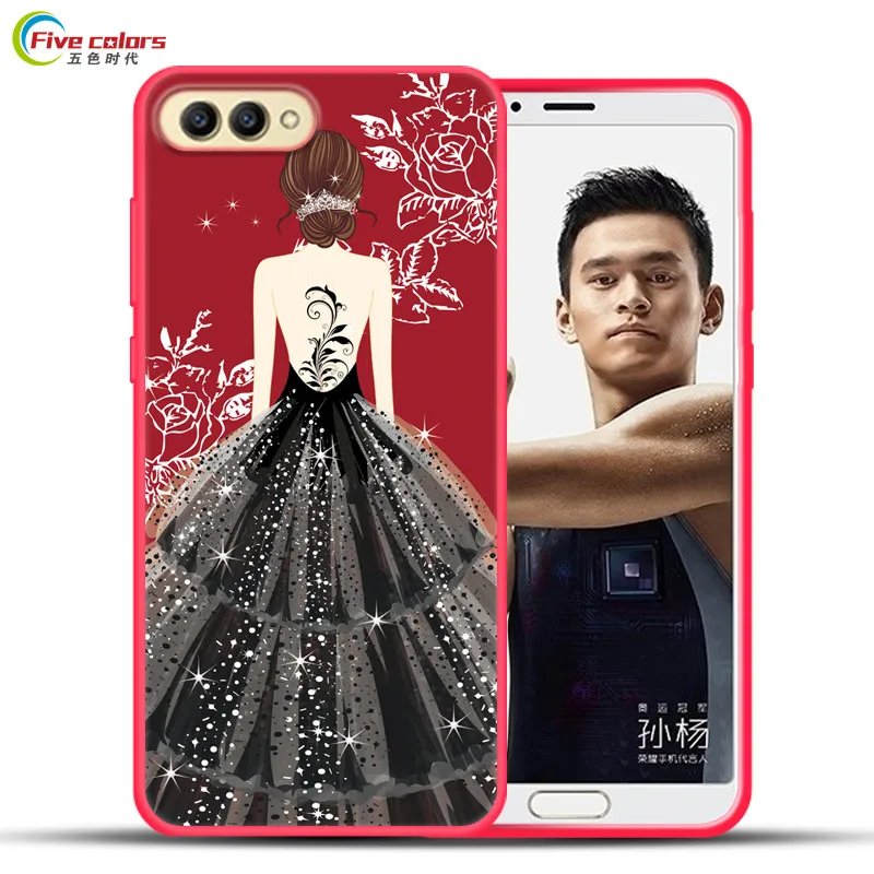 Luxury Soft Silicone Case For Huawei Honor View 10 Ultrathin Full Protection Phone Cover V10 View10 Cute |