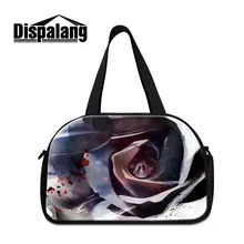 Dispalang багажная сумка с принтом розы большой емкости для девочек дорожные сумки женские выходные дорожная Туристическая Сумка сумки через плечо дорожные сумки