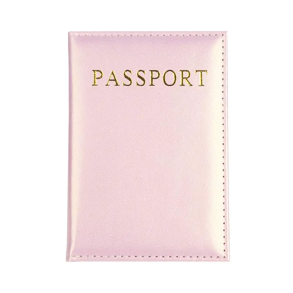 

Universal Travel Passport Cover Women Pu Leather Cute Card Holder Solid Color Paint Passport Case Travel Accessories