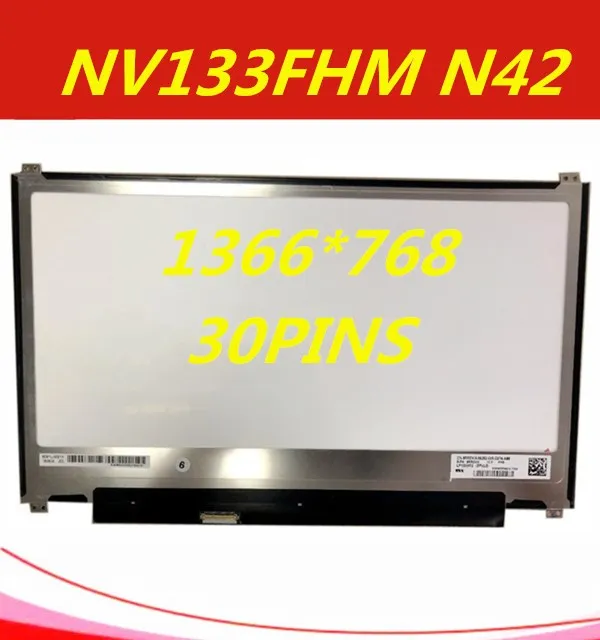 Для BOE NV133FHM-N42 NV133FHM N42 экран с ЖК матрицей для ноутбука 13," HD 1366X768