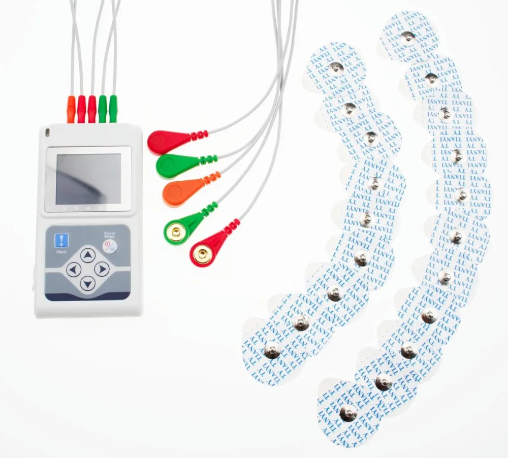 CONTEC Brand Three Channels ECG Holter Patient Monito ECG/EKG Holter Monitoring System TLC9803, 5 Leads ECG holter ECG monitor CONTEC Brand Three Channels ECG Holter Patient Monito ECG/EKG Holter Monitoring System TLC9803, 5 Leads ECG holter ECG monitor