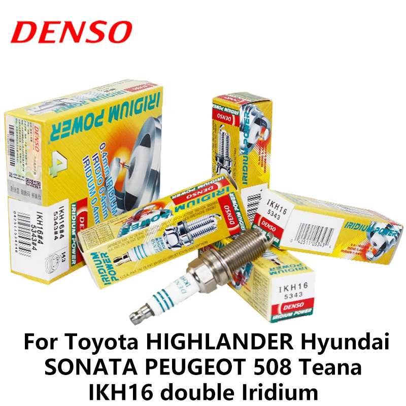 DENSO автомобильная свеча зажигания для Toyota Highlander Hyundai Sonata Peugeot 508 Teana Dodge Chrysler