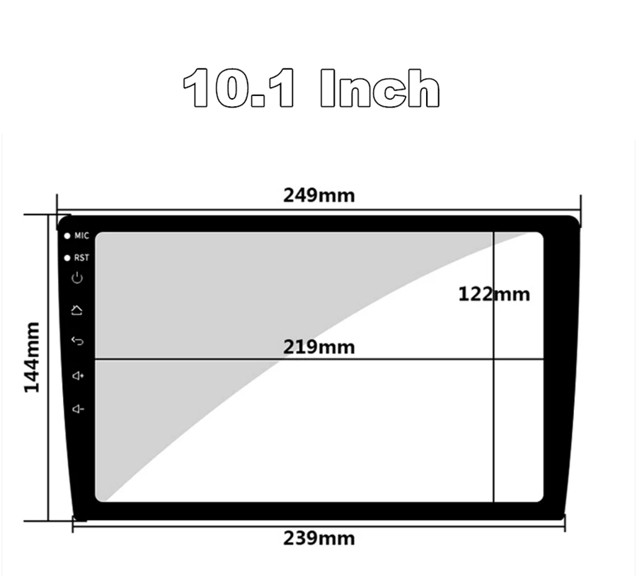  10.1 Inch Car Radio car DVD GPS Navigation Tempered Glass Protective Film Sticker 9H Tempered Glass