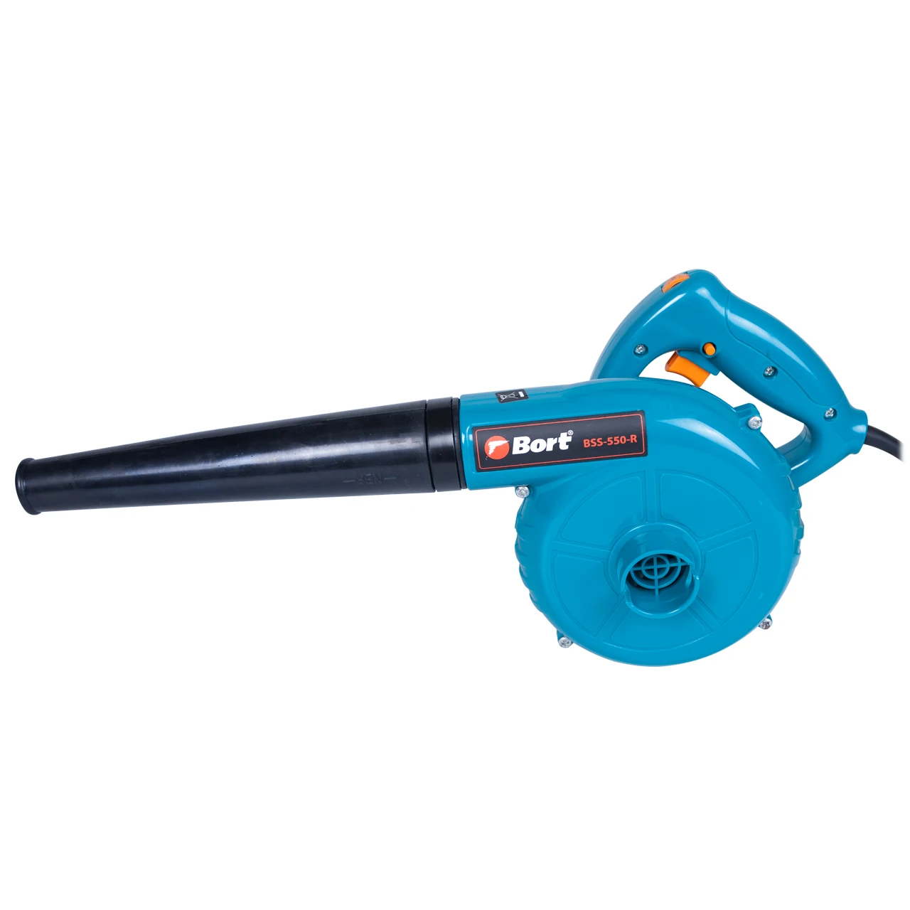 Воздуходувка Bort BSS-550-R (Мощность 550 Вт, производительность 180 куб. м/час, регулировка скорости, мешок-мусоросборник)