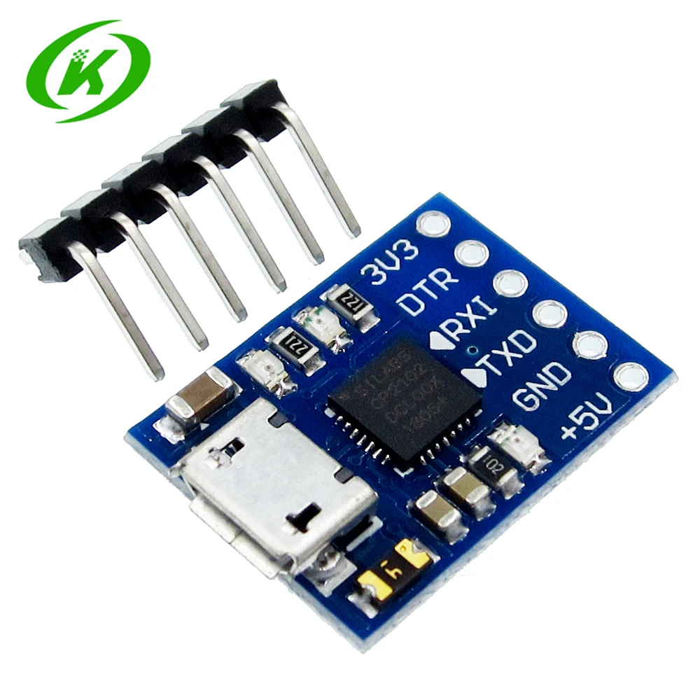 Последовательный преобразователь CJMCU CP2102, MICRO USB в Модуль UART TTL, 6-контактный, замена FT232, 1 шт.