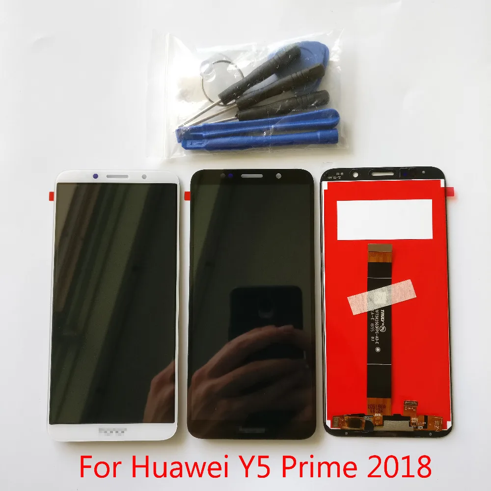 Черный/белый 5 45 дюйма для Huawei Y5 prime 2018 / pro ЖК дисплей + дигитайзер сенсорного