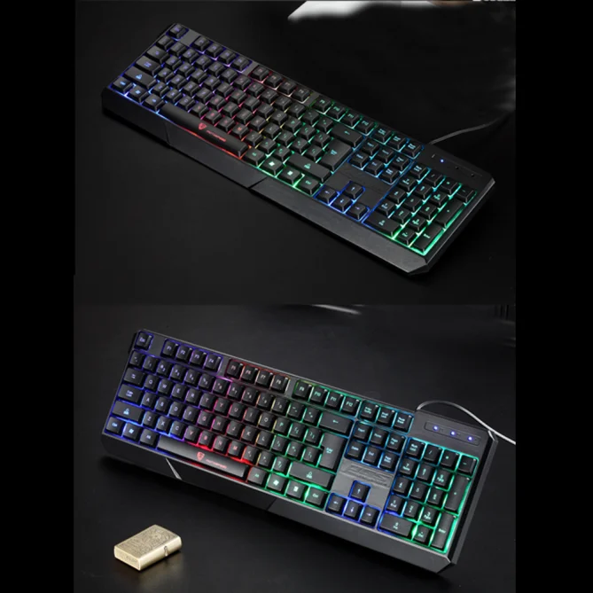 MOTOSPEED K70 игровая клавиатура цветной светодиодный клавиатура с подсветкой Teclado Gamer USB Проводная клавиатура водонепроницаемая клавиатура Klavye Clavier L0419#3