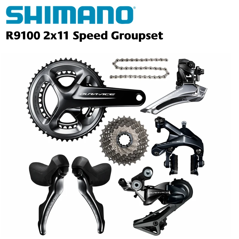 Shimano Тормозные колодки Dura Ace 9100 R9100 groupset 2*11 s 22 дорожный велосипед группа | Спорт и