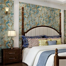 Beibehang Vintage American maple leaf wallpaper 3D three-dimensional pressure non-woven wallpaper bedroom living room TV Beibehang Vintage American maple leaf wallpaper 3D three-dimensional pressure non-woven wallpaper bedroom living room TV