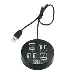 Ловкий 2016 Новый 8 Порт Питания Настольный USB 2.0 Splitter Адаптер Hub Для Пк Для Mac May30U