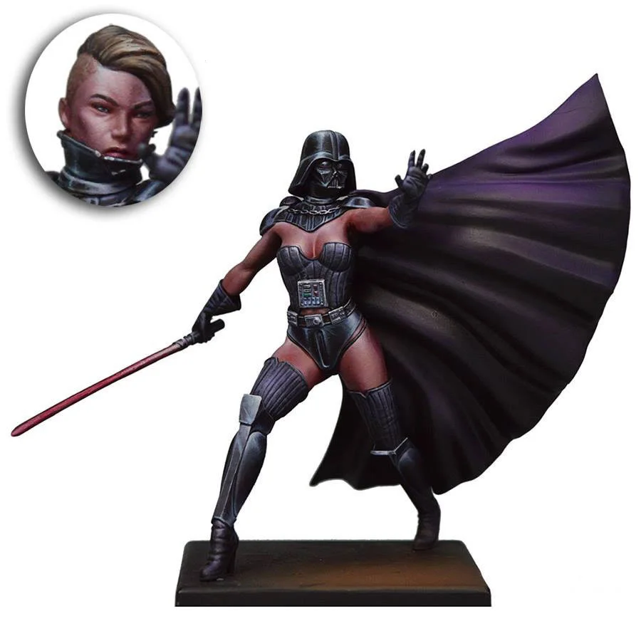 

Assembly Unpainted Scale 1/24 75mm Vixen Lord soldier 75mm figure Historical Resin Model