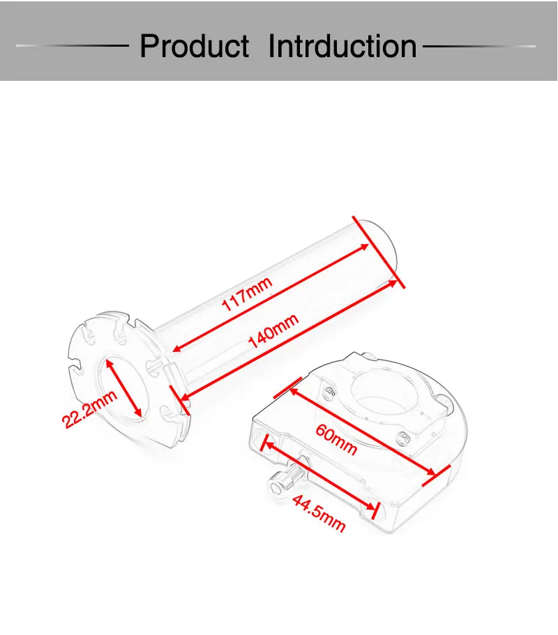 Sclmotos-7/8" Motorcycle Throttle Twist Grips 22mm CNC Aluminum Grip+Cable Accelerator Moped Scooter Dirt Bike Refit Part Race