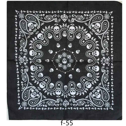 mens navy scarf f51 Cotton Unisex Hip Hop Black Bandana Fashion Paisley Headwear Hair Band Neck Scarf Wrist Wraps Square scarves Handkerchief mens linen scarf