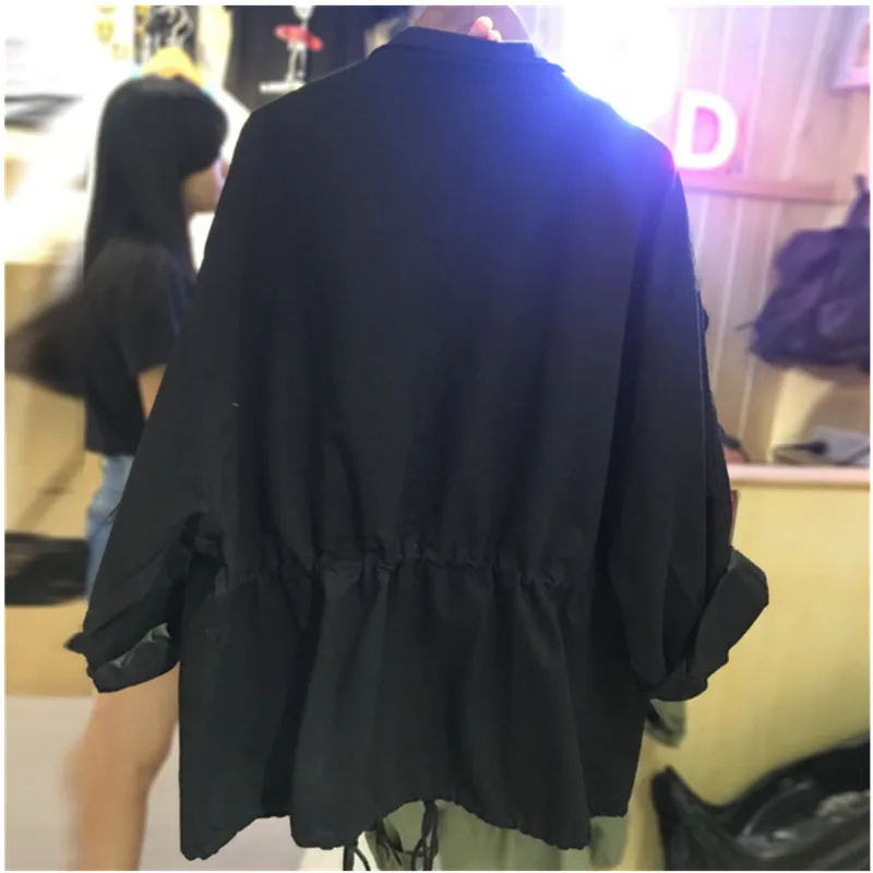 Long Sleeve Oversized Jeans Jacket Women Loose embroidery Basic Jacket Coat Female Jeans Coat Casual Girls Outwear