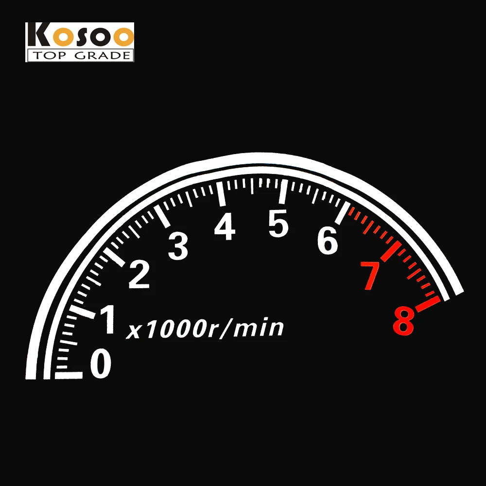 Car styling 2016 new auto Reflective Car Rear Window Decoration Speedometer Sport Cool Car