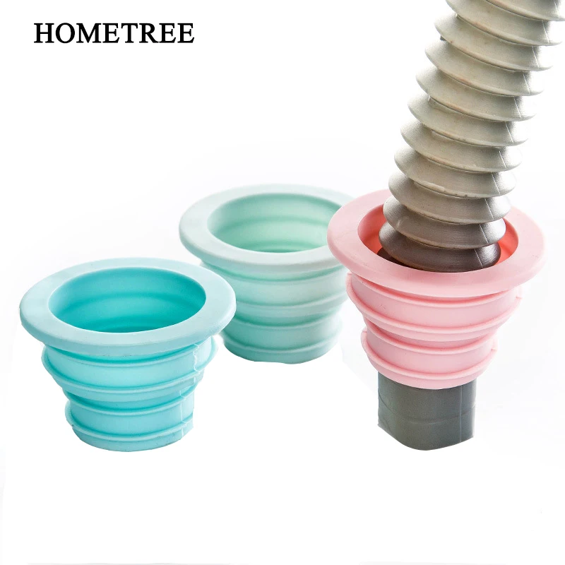 

HOMETREE Kitchen Bathroom Sewer pipe Sealing Plug Silicone Deodorant Washing Machine Pipe Pest Control Silica Sealing Ring H1114