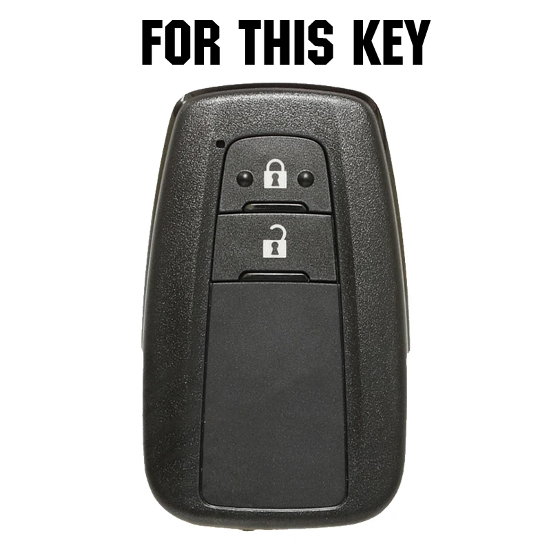 2 кнопки силиконовый Автомобильный Брелок-чехол для дистанционного ключа чехол для Toyota CHR C-HR Prius Keyless Shell держатель кожи протектор