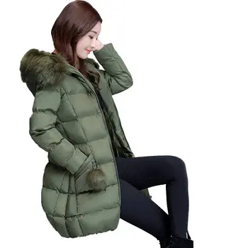 

Plus Size 4XL Women Winter Jacket Hoodies Fur Collar Warm Female Jacket Parka Mujer Cotton Women Winter Coat Abrigo Mujer C5095