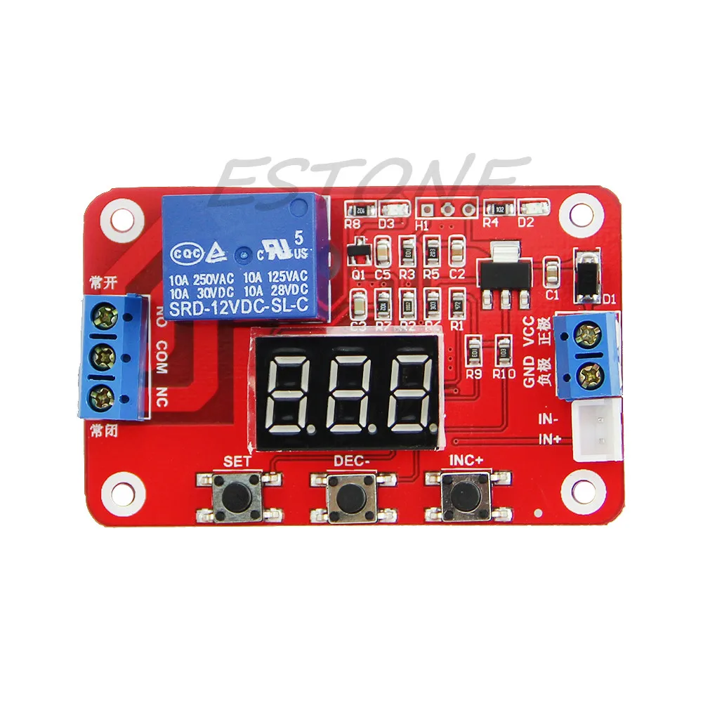 

DC 12V Digital Temperature Display Module Sensor Relay Switch Control -20 to100 Celsuis