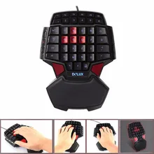 Professional Gaming Keyboard LED Backlight Wired USB Game For CS LOL WOT T9 #K400Y# DropShip