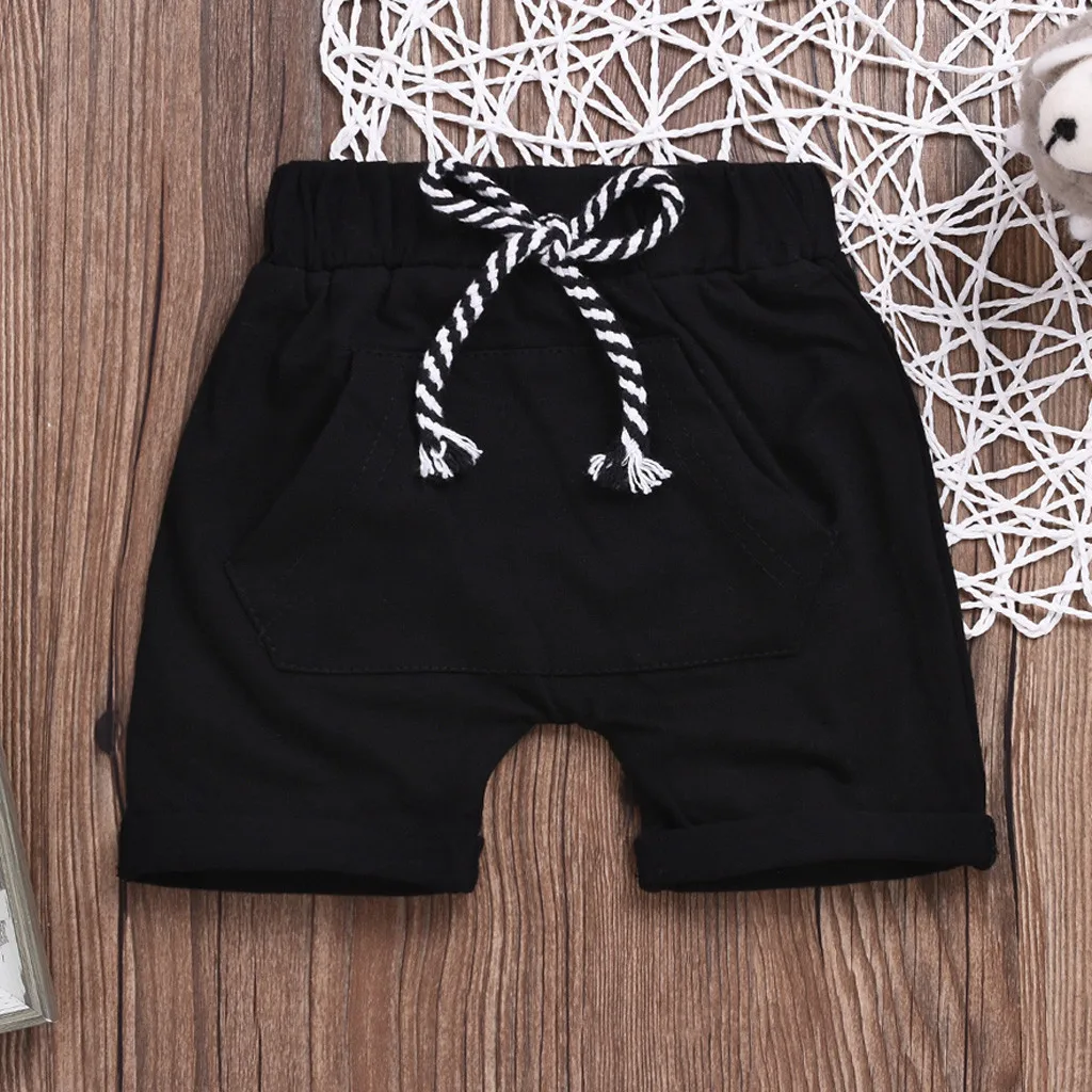 

Toddler Kids Baby Boys Girls Casual Pocket Elastic Waistband Beach Shorts Summer baby girl shorts boys underwear szorty dziecko