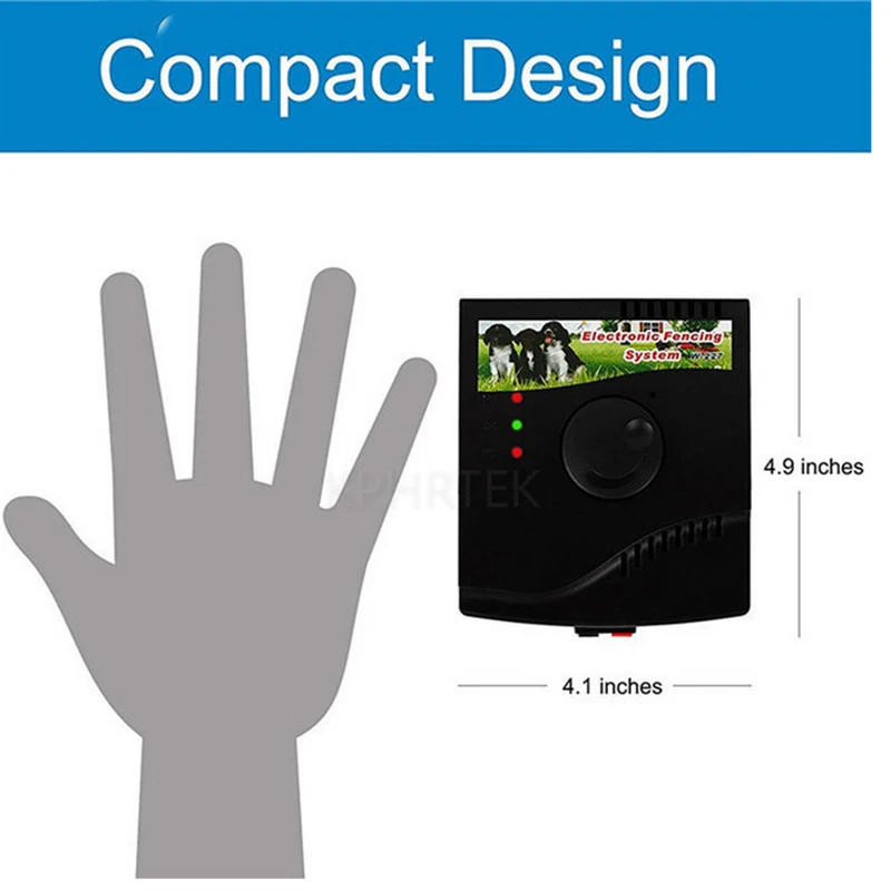 Pet Fence In-Ground Electric Dog Fence Rechargeable Electric Dog Training Collar Receivers Pet Containment System W-227B For Dog6
