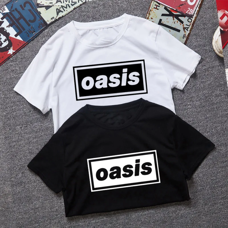 Модная футболка с принтом группы Oasis, новинка, Мужская футболка с коротким рукавом и круглым вырезом, хлопок, рок, Мужская футболка, повседневная мужская футболка