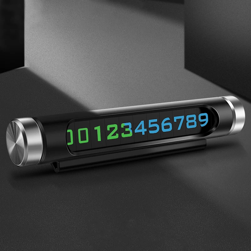 

Car Luminous Parking Number Plate Sticker Hidden For kia rio toyota tacoma beetle ix25 dodge challenger opel insignia mk7
