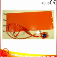 Подогреватель резервуара 250*720*1,5 мм, силиконовая Резина нагреватель 220 В 1000 Вт с 1000 мм свинцовой проволокой, выходящей слева 100 мм с длинной стороны