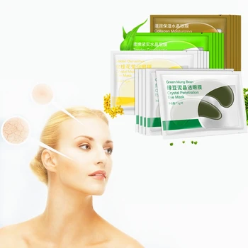

DISAAR 8pcs 4pair Gold Crystal Collagen Eye Mask Eye Patches Dark Circles