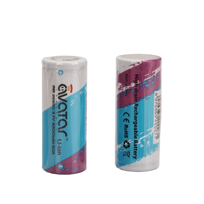 

2pcs/lot Original Joyetech Avatar ICR 26650 battery 4200mah for Box Mod Vape Rechargeable E Cigarette Battery