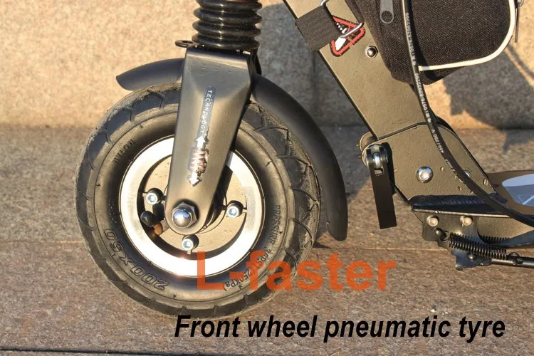 36 В 350 Вт Электрический самокат " пневматическое колесо DIY электрический велосипед самокат бесщеточный мотор эпицентра EBS E-brake задняя подвеска