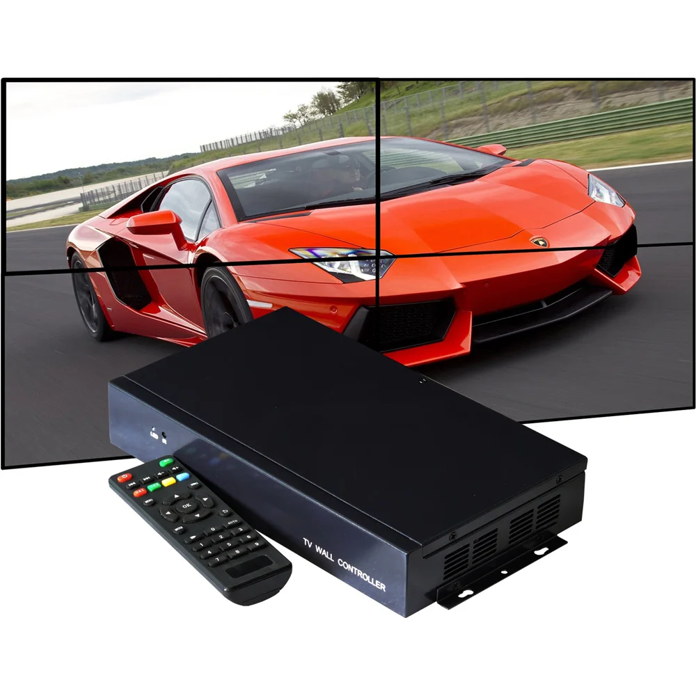 2x2 Video wall controller,TV wall controller for 4 screen,resolution up