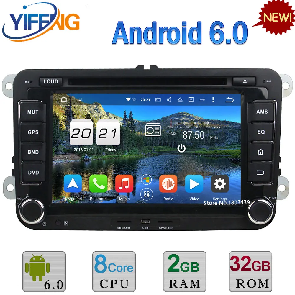 7 Octa Core Android 6 0 2DIN 2GB 32GB Car DVD font b Radio b font