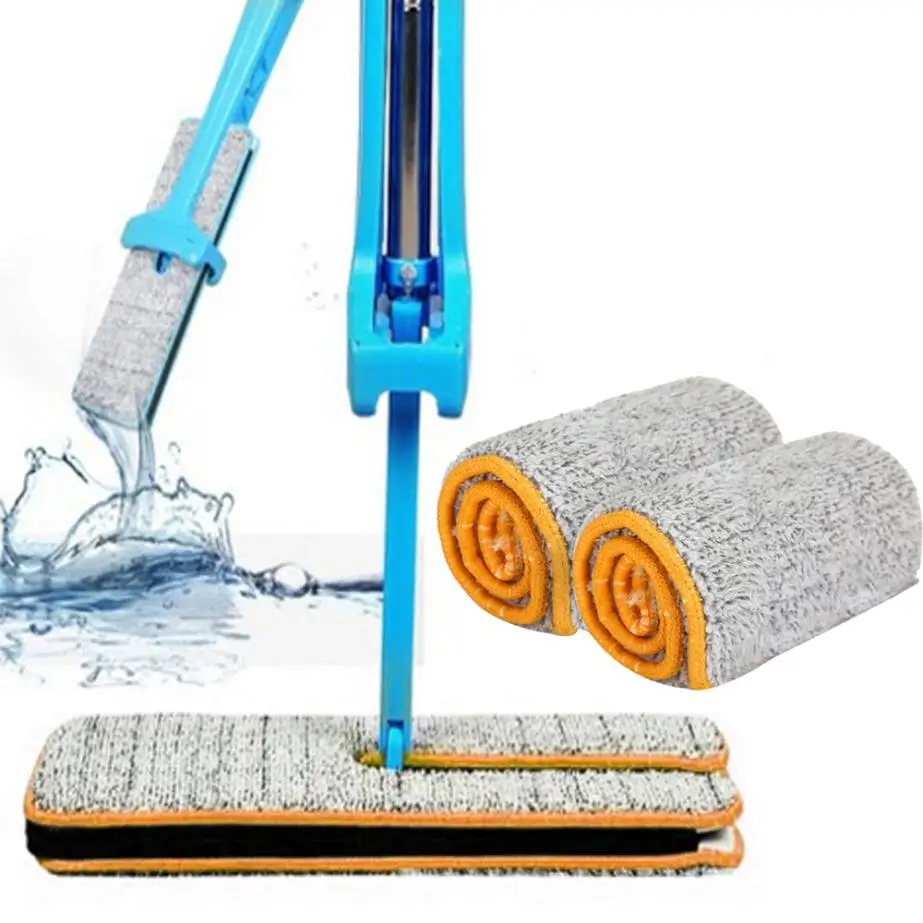 Buy 2 Pc Mop Cloth Double Sided Non Hand Washing Mop
