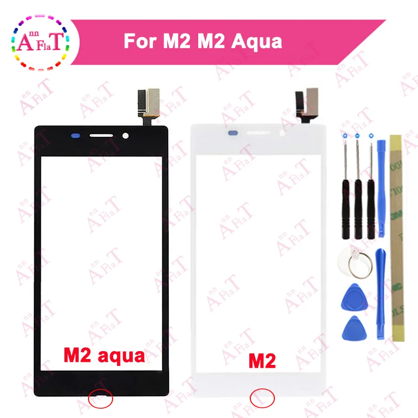 Дигитайзер сенсорного экрана для Sony Xperia M2 S50H D2302 D2303 D2305 D2306 и Aqua D2 внешнее стекло