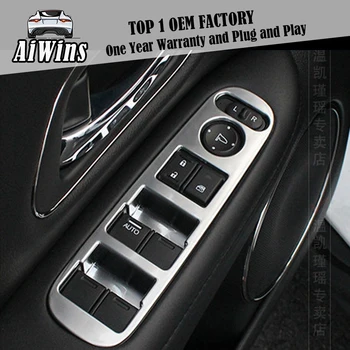 

Car door Rear view mirror adjustment window riser button Panel Trim Car-Styling For Honda HRV Vezel 2015-2016 trim accessories