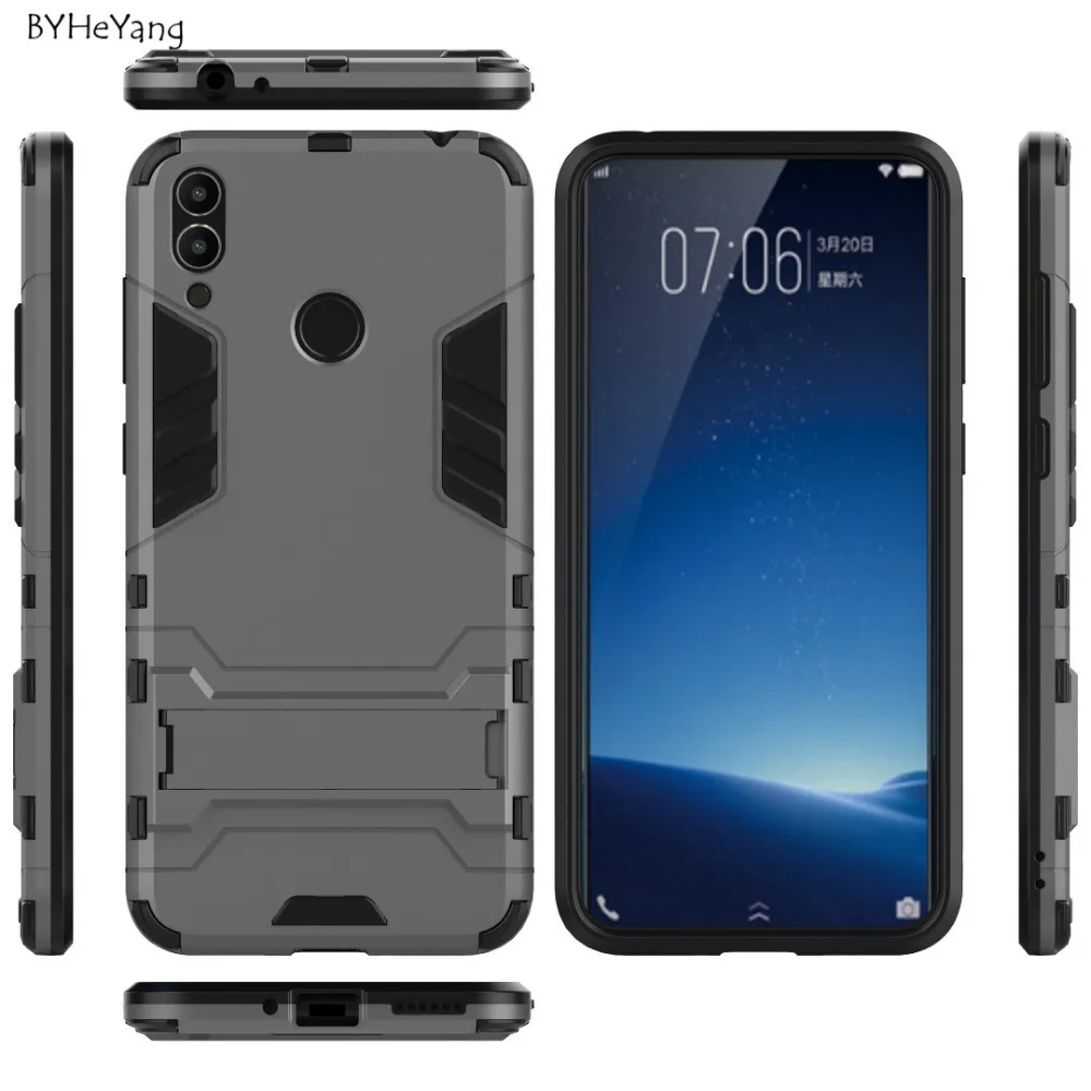 Armor Case for Huawei Honor 8C Shockproof Robot Silicon Rubber Hard Back Phone Cover For |
