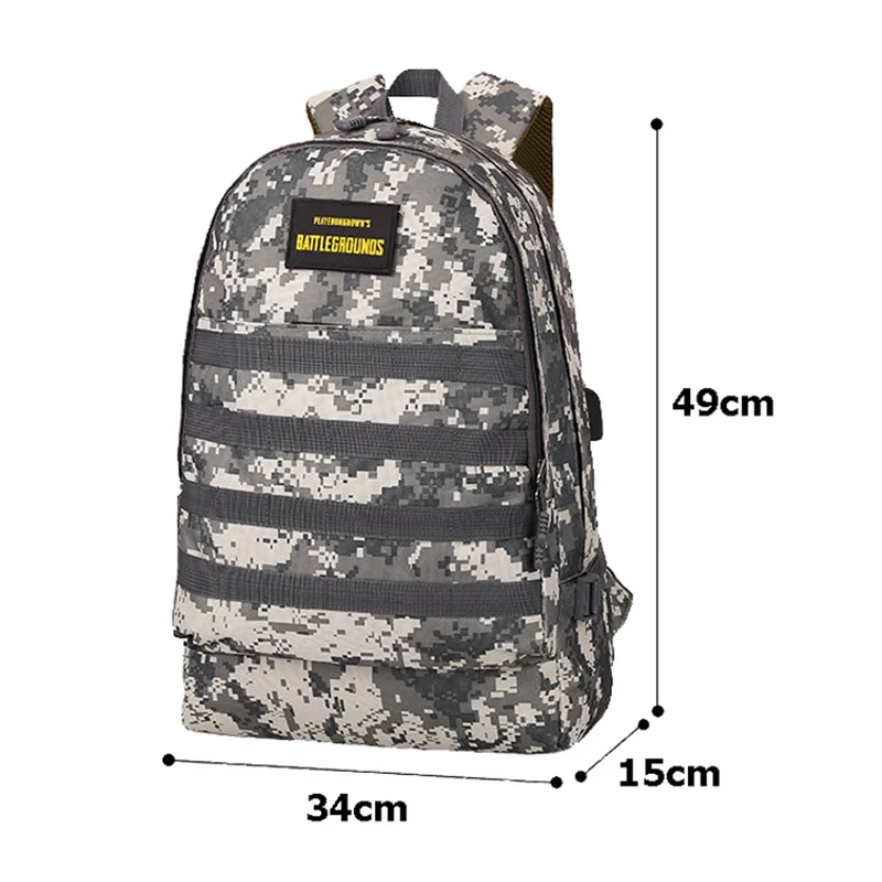 Men PUBG Backpack Multifunction Waterproof Teenage School USB Charging Backpacks Women Travel Level 3 Bag Boys Mochila BP0247 (15)